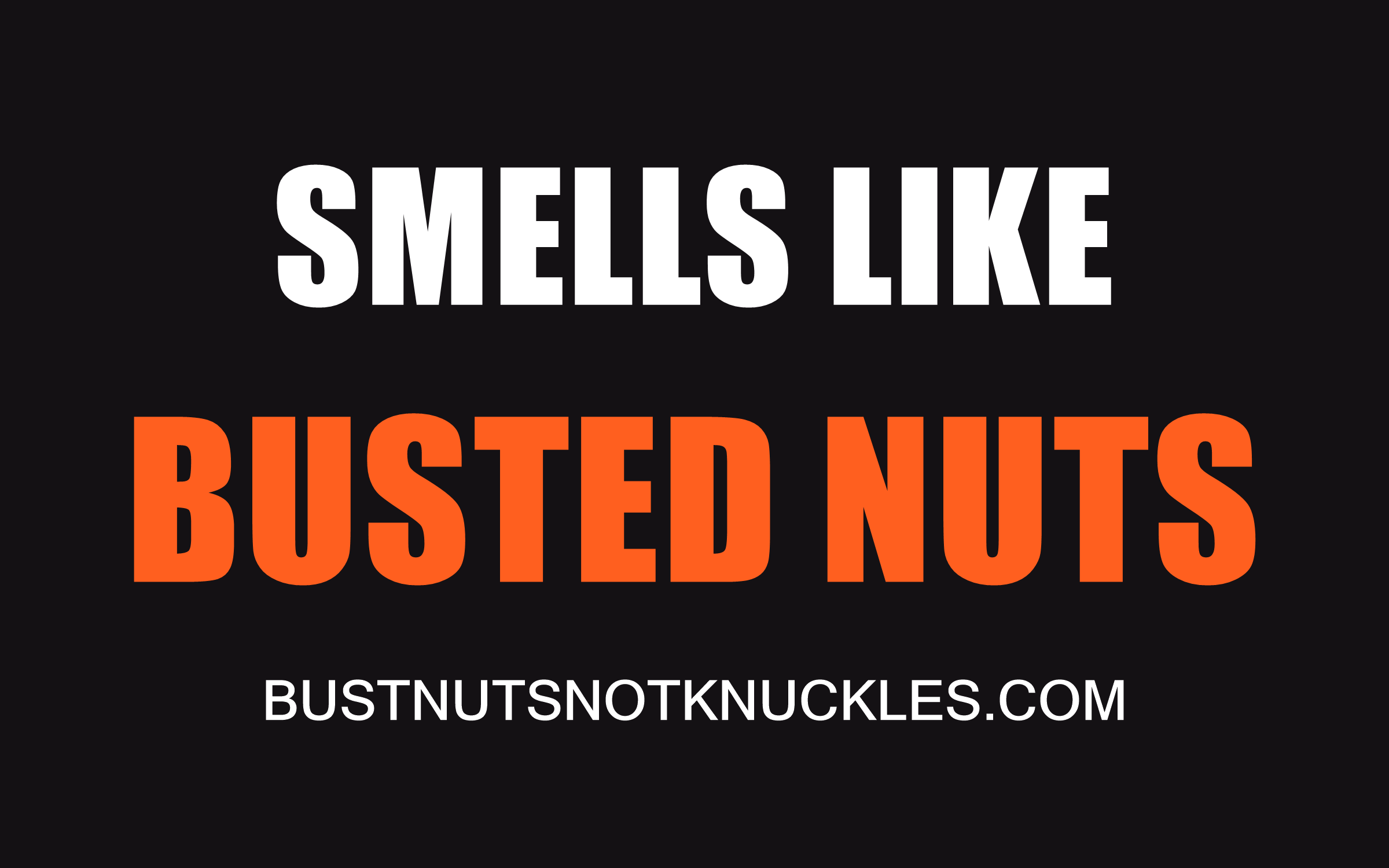 Smells Like Busted Nuts — Sticker